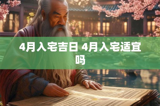 4月入宅吉日 4月入宅适宜吗