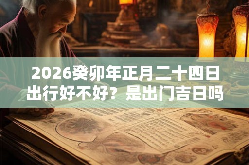 2026癸卯年正月二十四日出行好不好？是出门吉日吗