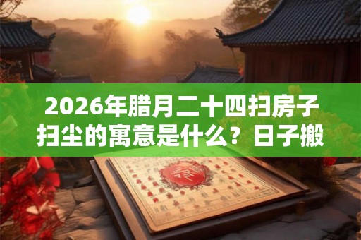 2026年腊月二十四扫房子扫尘的寓意是什么？日子搬家吉利吗？