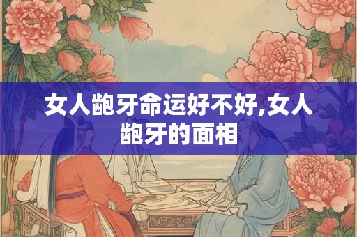 女人龅牙命运好不好,女人龅牙的面相 女人龅牙命运好不好,女人龅牙的面相