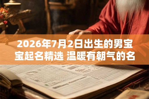 2026年7月2日出生的男宝宝起名精选 温暖有朝气的名字