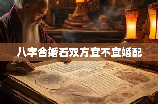 八字合婚看双方宜不宜婚配