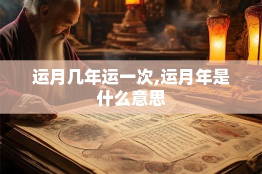 运月几年运一次,运月年是什么意思 运月几年运一次,运月年是什么意思
