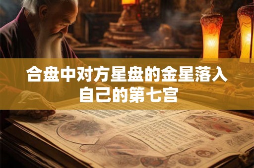 合盘中对方星盘的金星落入自己的第七宫