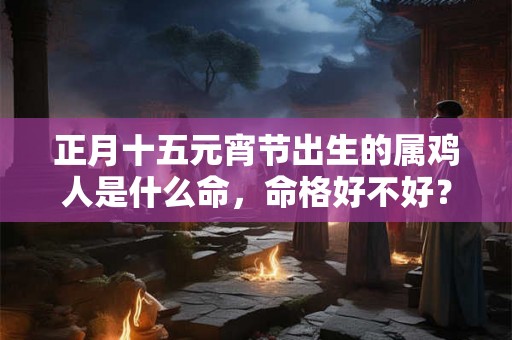 正月十五元宵节出生的属鸡人是什么命，命格好不好？