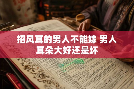 招风耳的男人不能嫁 男人耳朵大好还是坏