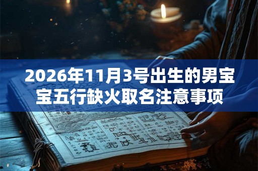 2026年11月3号出生的男宝宝五行缺火取名注意事项