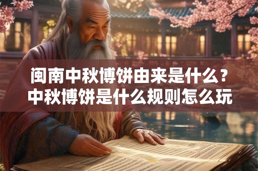 闽南中秋博饼由来是什么？中秋博饼是什么规则怎么玩？