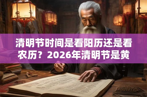 清明节时间是看阳历还是看农历?2026年清明节是黄道吉日吗? 清明节时间是看阳历还是看农历?2026年清明节是黄道吉日吗?