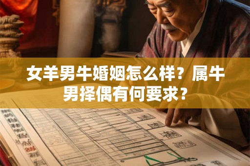 女羊男牛婚姻怎么样？属牛男择偶有何要求？