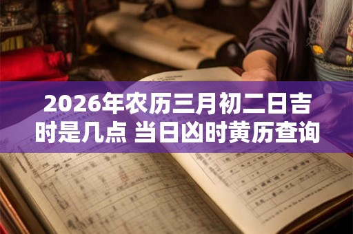 2026年农历三月初二日吉时是几点 当日凶时黄历查询 2026年农历三月初二日吉时是几点 当日凶时黄历查询
