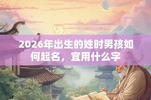2026年出生的姓时男孩如何起名,宜用什么字 2026年出生的姓时男孩如何起名,宜用什么字