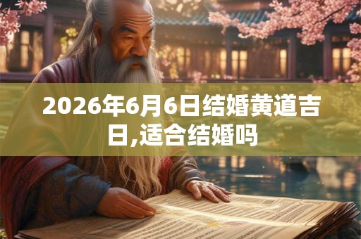 2026年6月6日结婚黄道吉日,适合结婚吗
