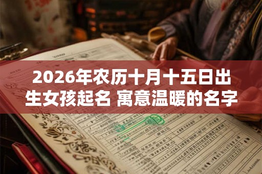 2026年农历十月十五日出生女孩起名 寓意温暖的名字精选