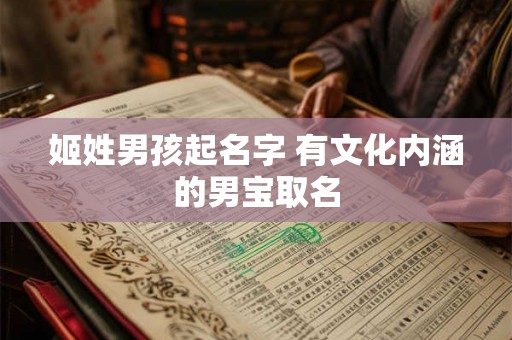 姬姓男孩起名字 有文化内涵的男宝取名