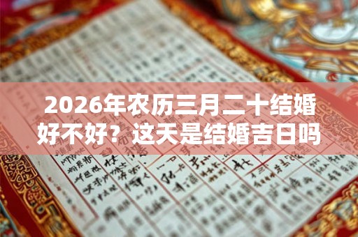 2026年农历三月二十结婚好不好？这天是结婚吉日吗？