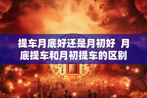 提车月底好还是月初好  月底提车和月初提车的区别