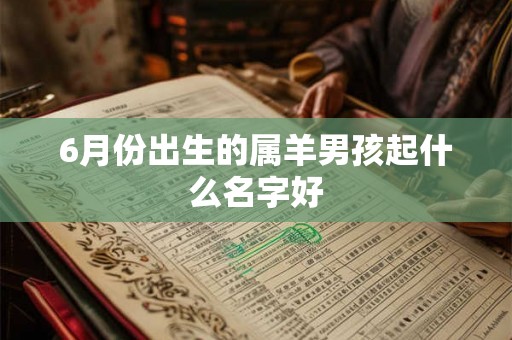 6月份出生的属羊男孩起什么名字好 6月份出生的属羊男孩起什么名字好