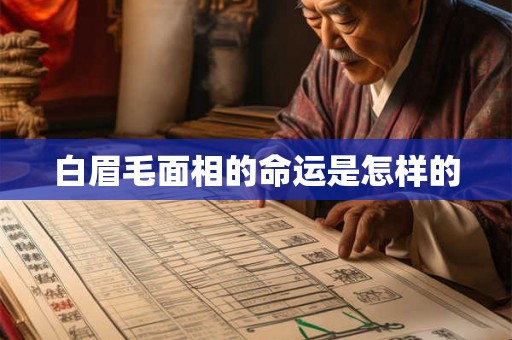 白眉毛面相的命运是怎样的