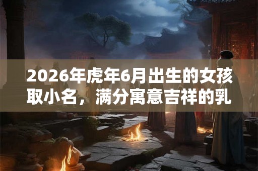2026年虎年6月出生的女孩取小名，满分寓意吉祥的乳名大全！