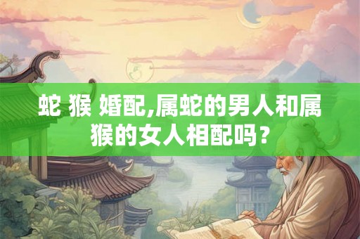 蛇 猴 婚配,属蛇的男人和属猴的女人相配吗？