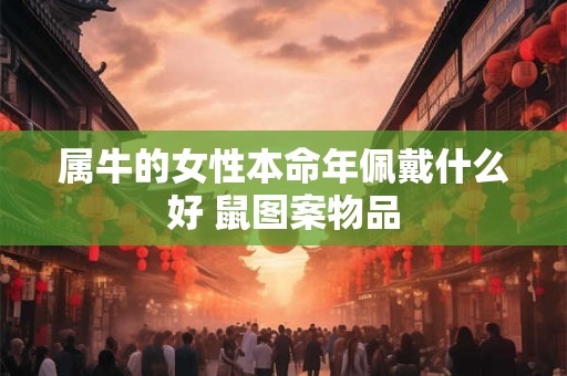 属牛的女性本命年佩戴什么好 鼠图案物品