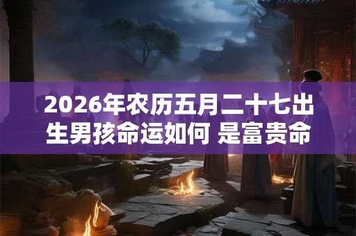 2026年农历五月二十七出生男孩命运如何 是富贵命吗
