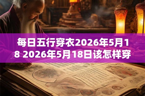 每日五行穿衣2026年5月18 2026年5月18日该怎样穿衣符合五行