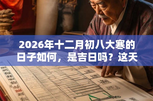 2026年十二月初八大寒的日子如何，是吉日吗？这天可以出殡吗？