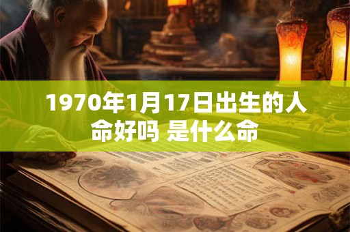 1970年1月17日出生的人命好吗 是什么命 1970年1月17日出生的人命好吗 是什么命