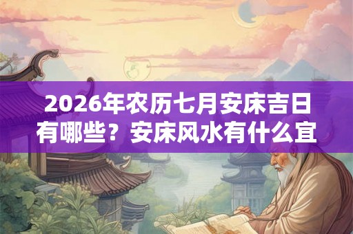 2026年农历七月安床吉日有哪些？安床风水有什么宜忌？