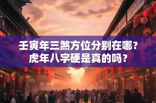 壬寅年三煞方位分别在哪？虎年八字硬是真的吗？