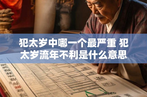 犯太岁中哪一个最严重 犯太岁流年不利是什么意思