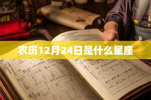 农历12月24日是什么星座