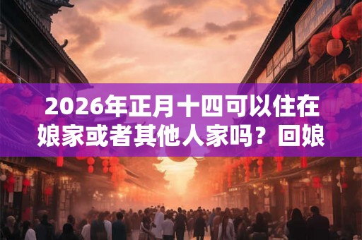 2026年正月十四可以住在娘家或者其他人家吗？回娘家有哪些禁忌？