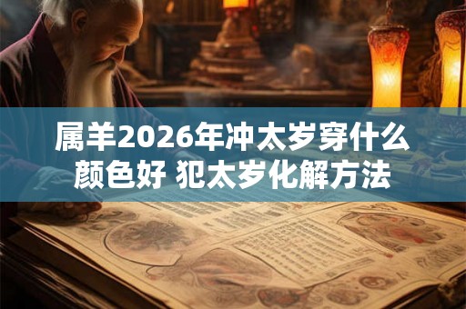 属羊2026年冲太岁穿什么颜色好 犯太岁化解方法