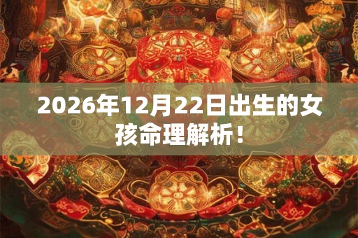 2026年12月22日出生的女孩命理解析! 2026年12月22日出生的女孩命理解析!