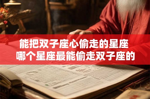 能把双子座心偷走的星座 哪个星座最能偷走双子座的心
