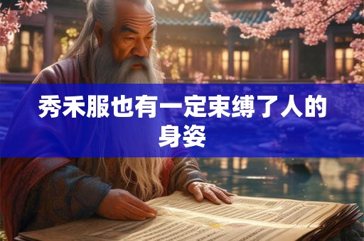 秀禾服也有一定束缚了人的身姿