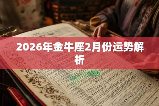 2026年金牛座2月份运势解析