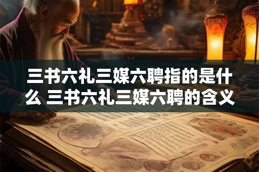 三书六礼三媒六聘指的是什么 三书六礼三媒六聘的含义 三书六礼三媒六聘指的是什么 三书六礼三媒六聘的含义