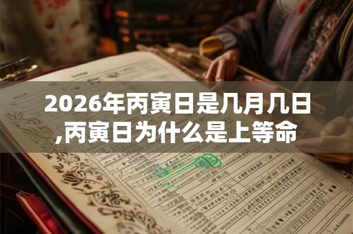2026年丙寅日是几月几日,丙寅日为什么是上等命