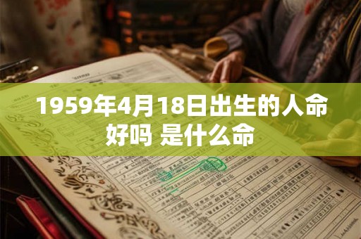 1959年4月18日出生的人命好吗 是什么命 1959年4月18日出生的人命好吗 是什么命