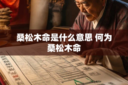 桑松木命是什么意思 何为桑松木命 桑松木命是什么意思 何为桑松木命