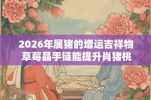2026年属猪的增运吉祥物 草莓晶手链能提升肖猪桃花运