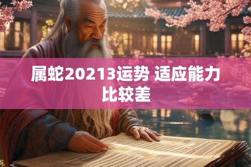 属蛇20213运势 适应能力比较差