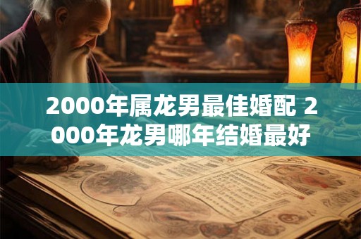2000年属龙男最佳婚配 2000年龙男哪年结婚最好