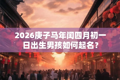 2026庚子马年闰四月初一日出生男孩如何起名？