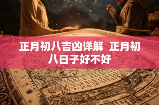 正月初八吉凶详解  正月初八日子好不好