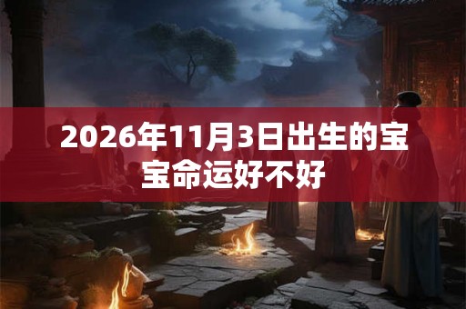 2026年11月3日出生的宝宝命运好不好